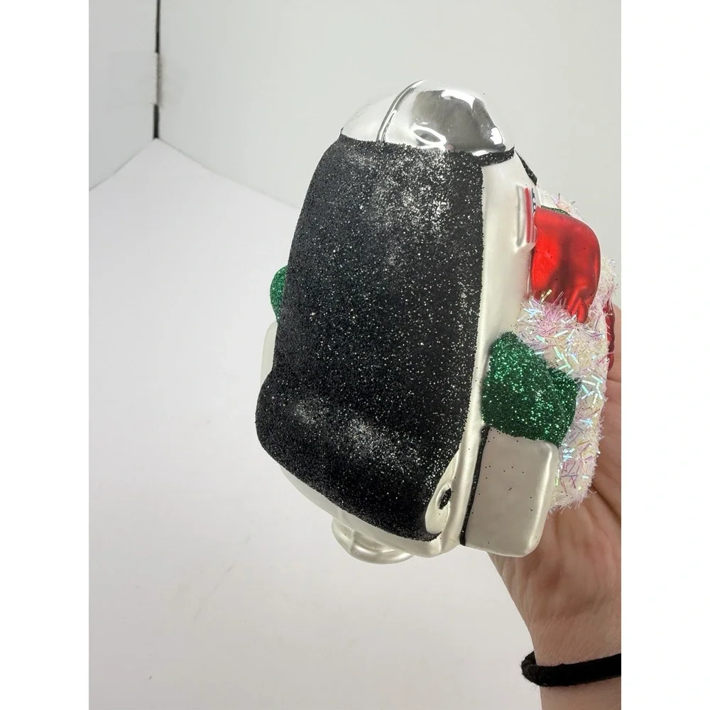 Christmas Ornament Santa Made Poland on  Rocket Ship 5.5